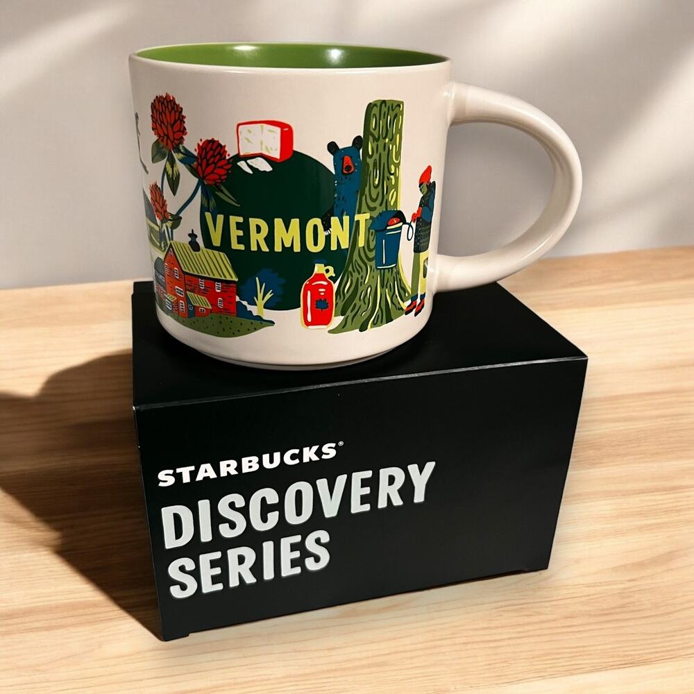 Starbucks Discovery Series 14 oz Full Size Mug Cup New w/ Box - Vermont VT